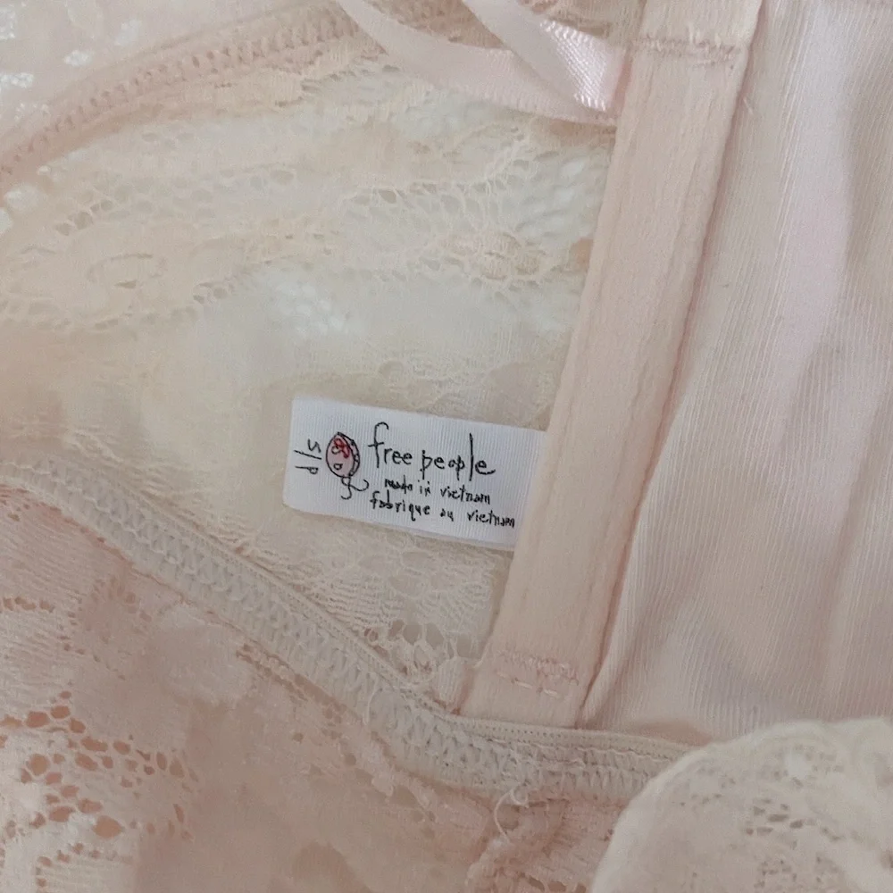 Free People Lace Longline Bandeau Bralette